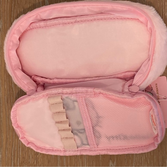 NWT Plush Hello Kitty Makeup Bag – Faux Fur Pencil Case or Travel Pouch - Picture 3 of 5